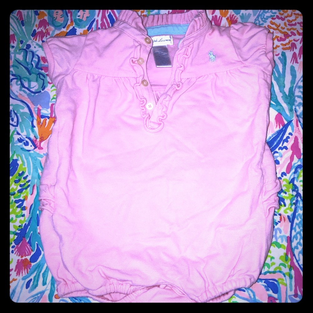 Ralph Lauren rufflebutt onesie